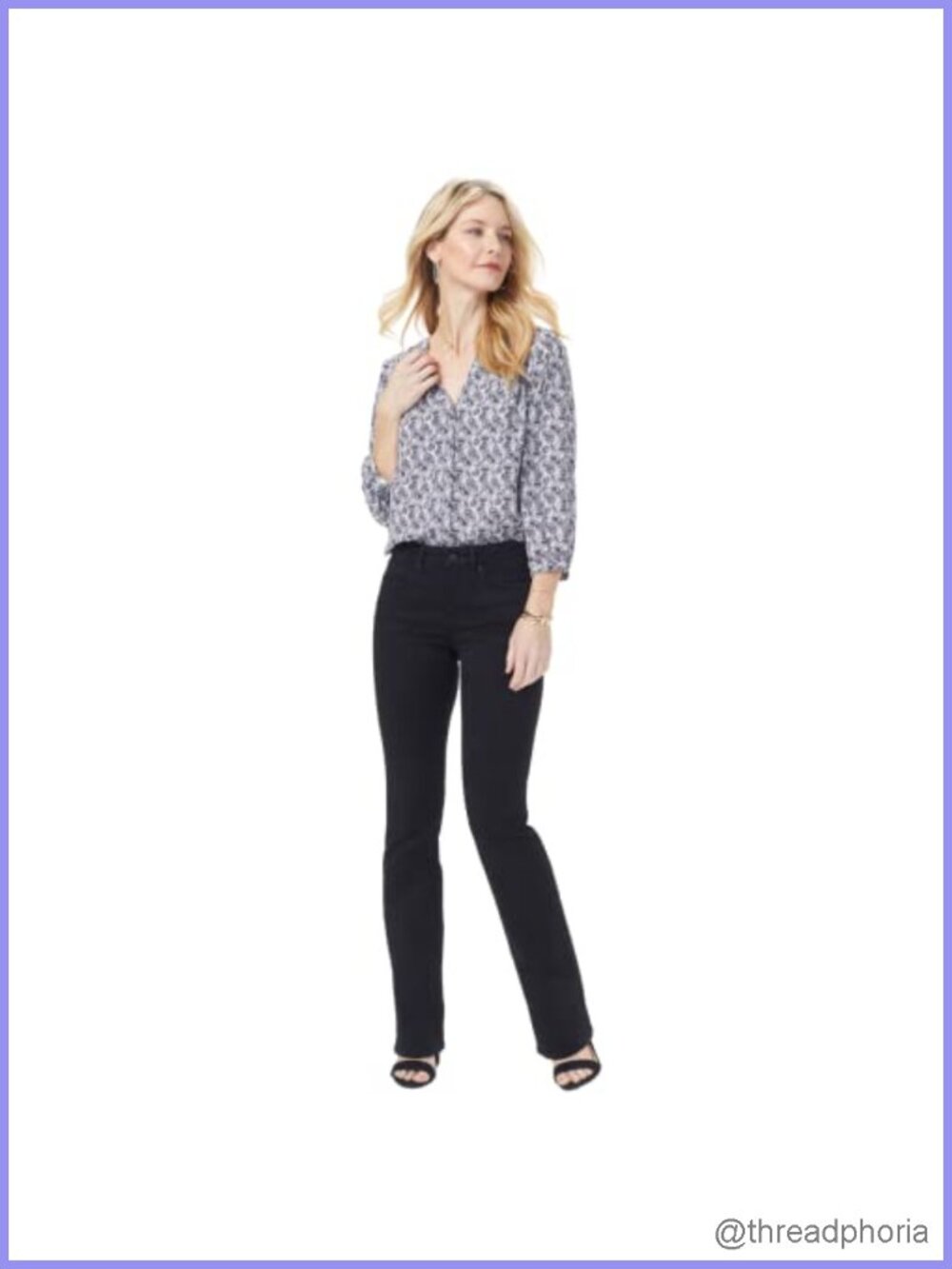 Barbara Bootcut Jeans with Lift Tuck Slimming Panel, 72% Cotton